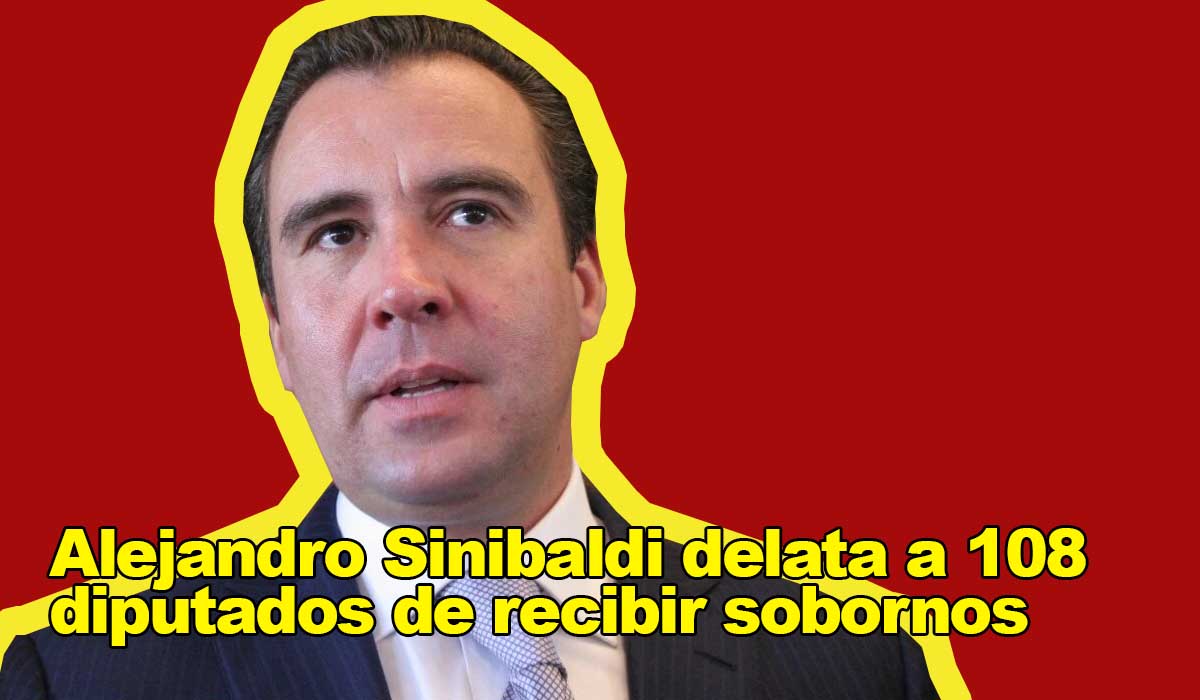 Alejandro Sinibaldi delata a 108 diputados de recibir sobornos